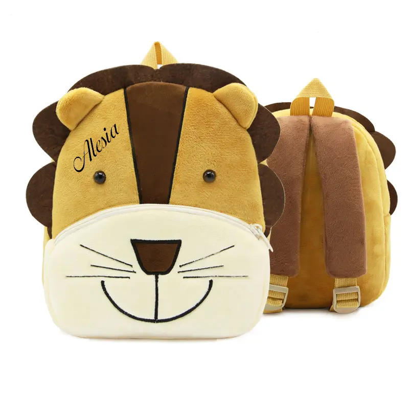 Personalized Print Kids Cartoon Cute  Animals Backpack Kindergarten Children Mochila Infant School Bags Baby Girl Boy Schoolbag 5