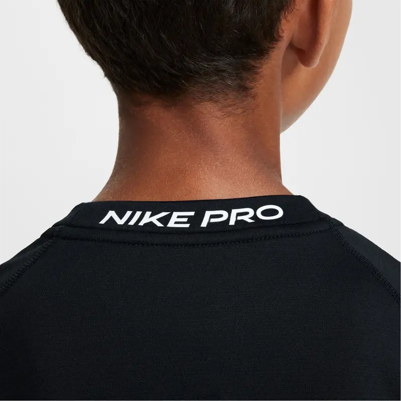 Nike Boys Pro Big Kids (boys) Dri Fit Long Sleeve Training Crew Neck Top Sports 4