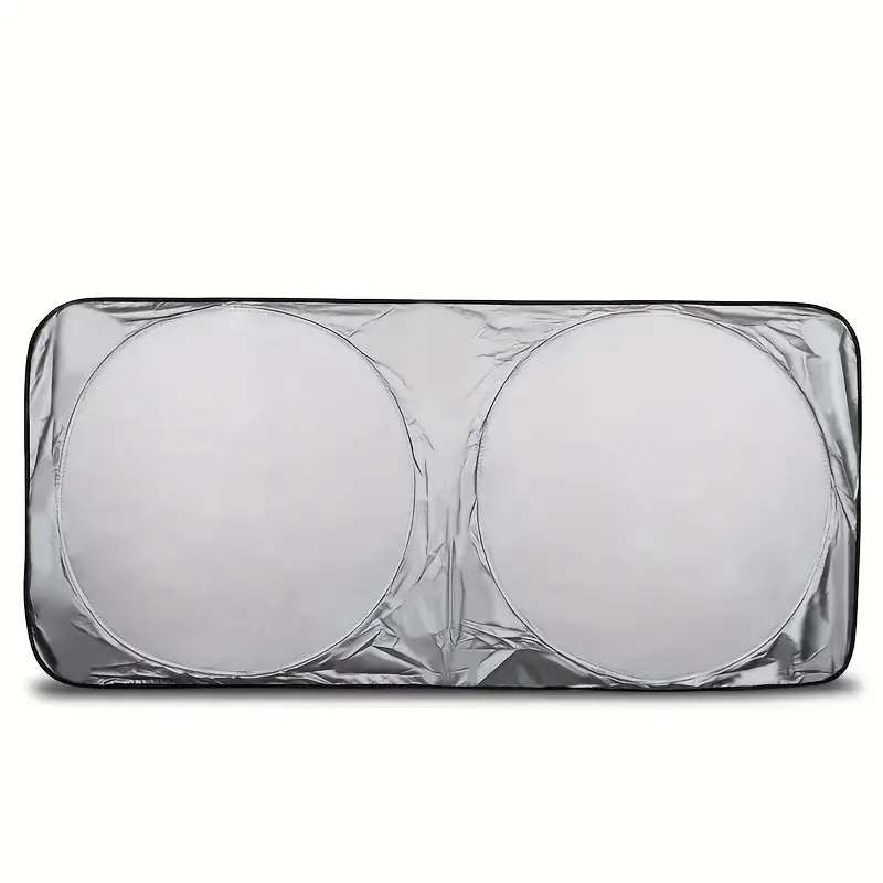 Car Sunshade - Front Windshield UV & Heat Blocker, Fits Sedans, SUVs, Trucks, Off-Road Vehicles - Silvery Coated for Interior Protection 4