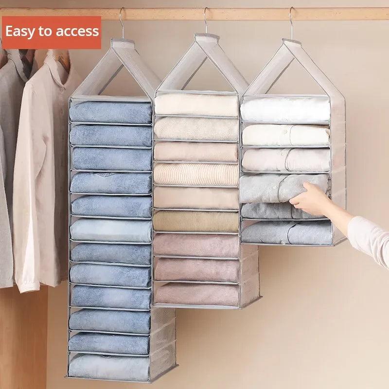 1pc Wardrobe Hanging Storage Bag Cabinet Organizer For Pants Socks T-Shirt Underwear Organizer Hanging Closet Organizer 5