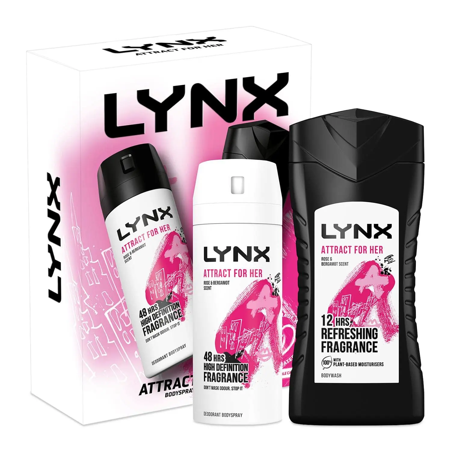 Lynx Attract for Her Duo Set - Body Spray and Body Wash