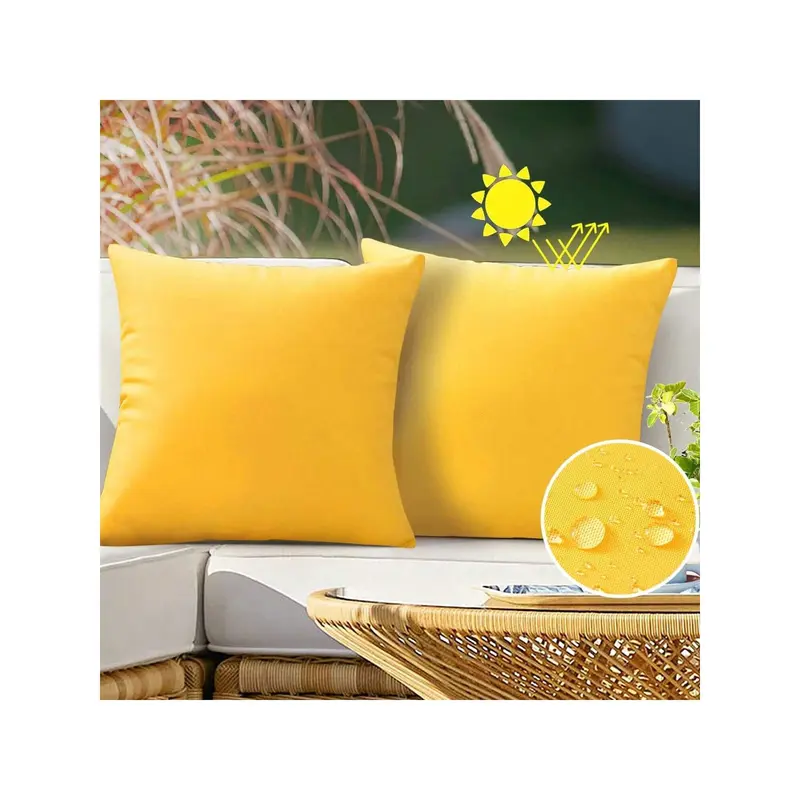 1pc Outdoor Waterproof Throw Pillow Covers Decorative Square Cushion Case Patio Pillows For Couch 0