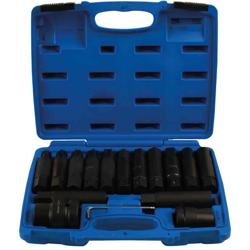Laser Tools 7128 Impact Bit & Socket Set 3/4"D & 1"D 16pc 0