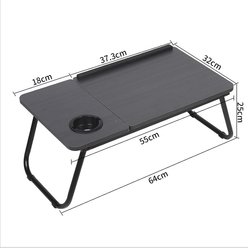 Laptop Desk, Laptop Bed Table with Foldable Legs & Cup Slot, Reading Holder Notebook Stand Breakfast Bed Tray Book Holder for Sofa, Bed, Terrace, Balcony foldable  tray bed  table sofa  tray folding  desk 7