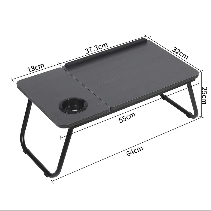 Laptop Desk, Laptop Bed Table with Foldable Legs & Cup Slot, Reading Holder Notebook Stand Breakfast Bed Tray Book Holder for Sofa, Bed, Terrace, Balcony foldable  tray bed  table sofa  tray folding  desk 7