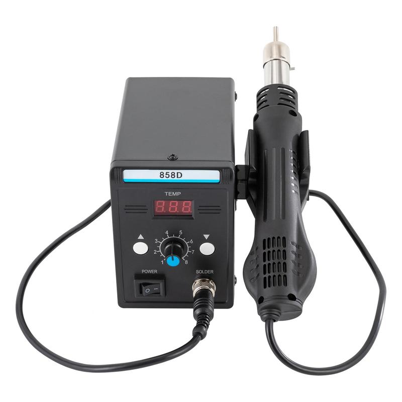 220V SMD Soldering & Desoldering Station for Electronic Repairs with Hot Air Function and LED Display 4