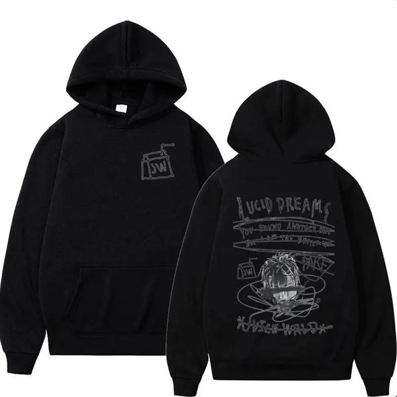 Lucid Dreams Juice WRLD Hoodies Elevate Your Style with Retro Hip-Hop Vibes – Sh