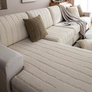 Striped Pattern Sofa Cover, 1 Count Washable Sofa Slipcover, Sofa Protector for Home Living Room, Sofa Protector for Home Living Room