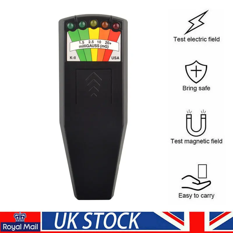 NEW! EMF Meter Hunting Magnetic Field Detector Paranormal Equipment Tool UK 0