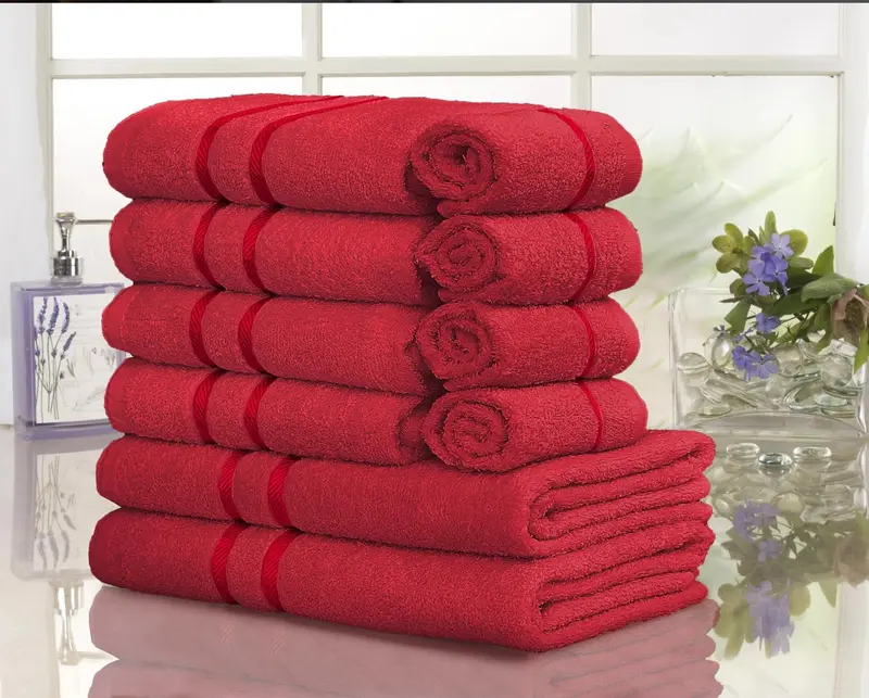 Luxury Towels 10 Pc Towel Sets 2 bath towels, 4 hand towels & 4 face towels - 500 GSM Towel Bale 100% Cotton Towels - Super Absorbent Quick Dry Towel Unisex set 6