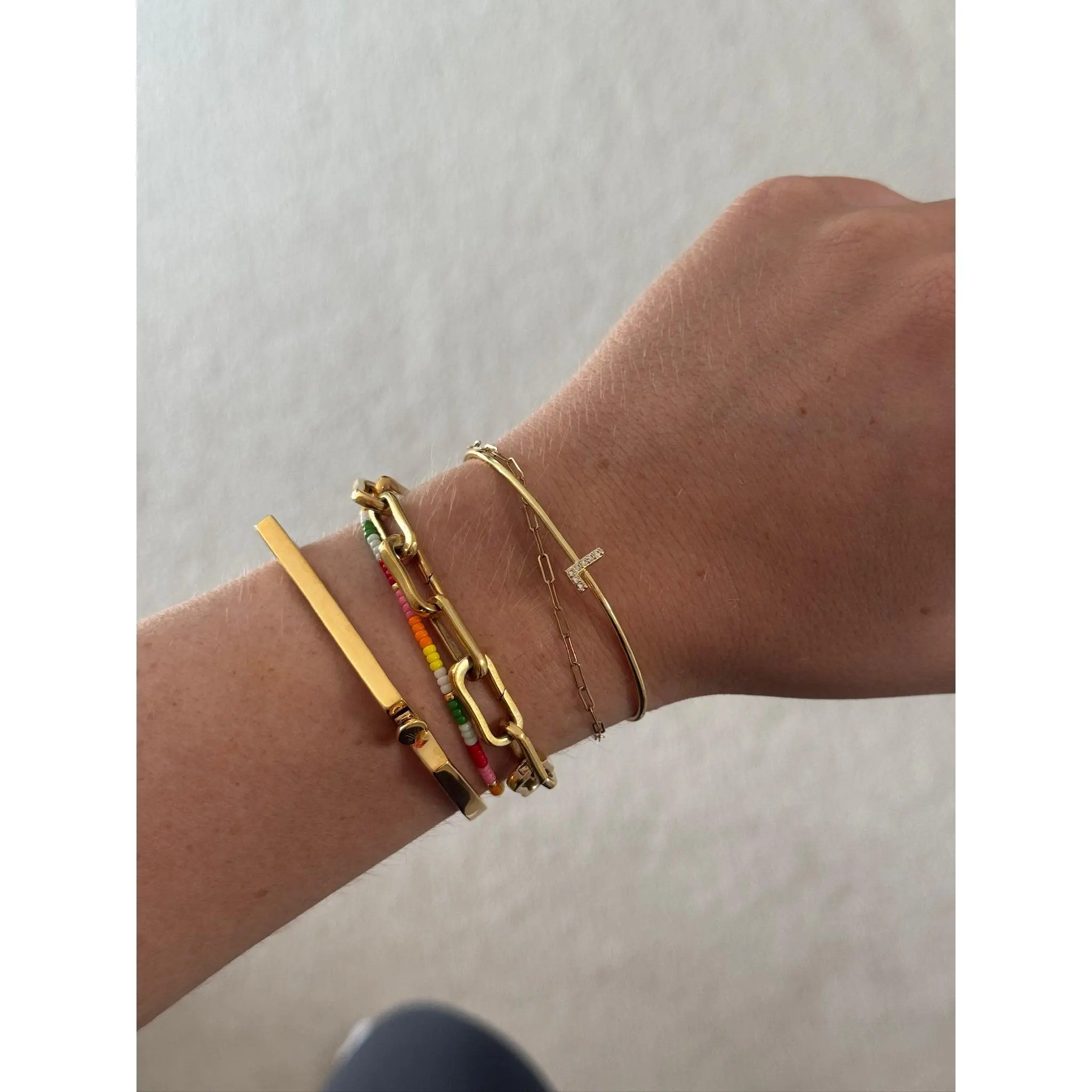 Initial Crystal Cuff