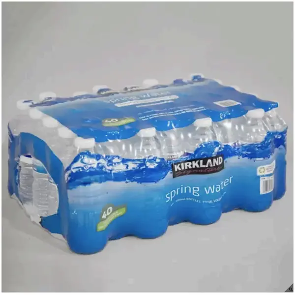Kirkland Signature Natural Spring Water, 40 x 500ml - Refreshing and Healthy Hydration - Beverage