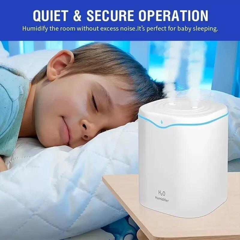 Oil Diffuser Air Humidifiers Cool Mist Humidifier for Bedroom Large Room Home UK 5