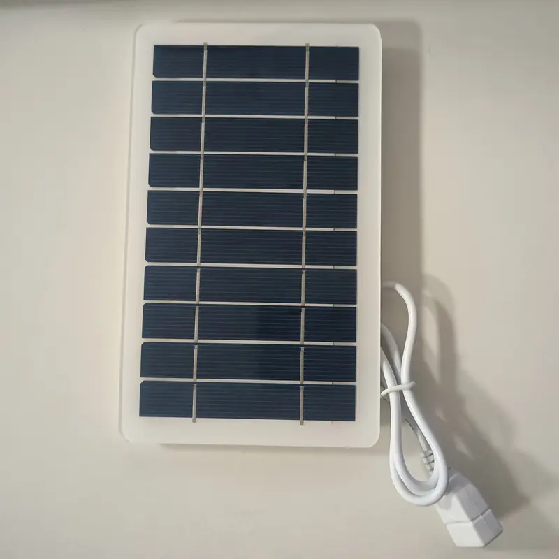 1pc Outdoor Solar USB Charger, Portable Charging Panel for Travel and Camping, Compatible with Mobile Power Banks, Phones, Flashlights, Fans - Conductive Metal, Type-C Interface, EVA Packaging, Camping Accessories 4