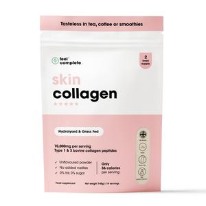 Feel Complete Grass Fed Collagen Powder Skin Care Hair & Nail Care - Halal - 0% Sugar 0% Fat - 9g of Protein Per 10g Serving - No preservatives, Gluten Free, Dairy Free, GMO Free