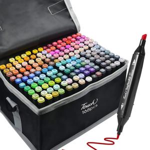 24-262 Color Double Head Marker Pen Set, Dual Tip Pens, 1 Set Multifunctional Coloring Marker Pen, Art Supplies for Students School Office, Valentine's Day Gift