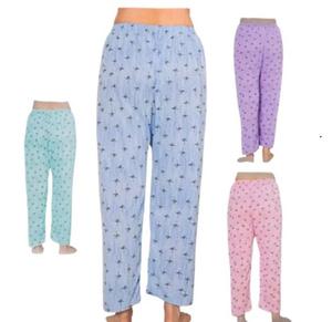 Fidn Fashion Comfortable And Stylish Women's Cotton Leaf Flowers Print Trouser For Ladies One Size Fits All