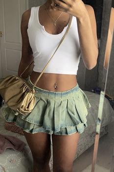 Product Review of Low Rise Pleated Tiered Hem Skort from f**b 0