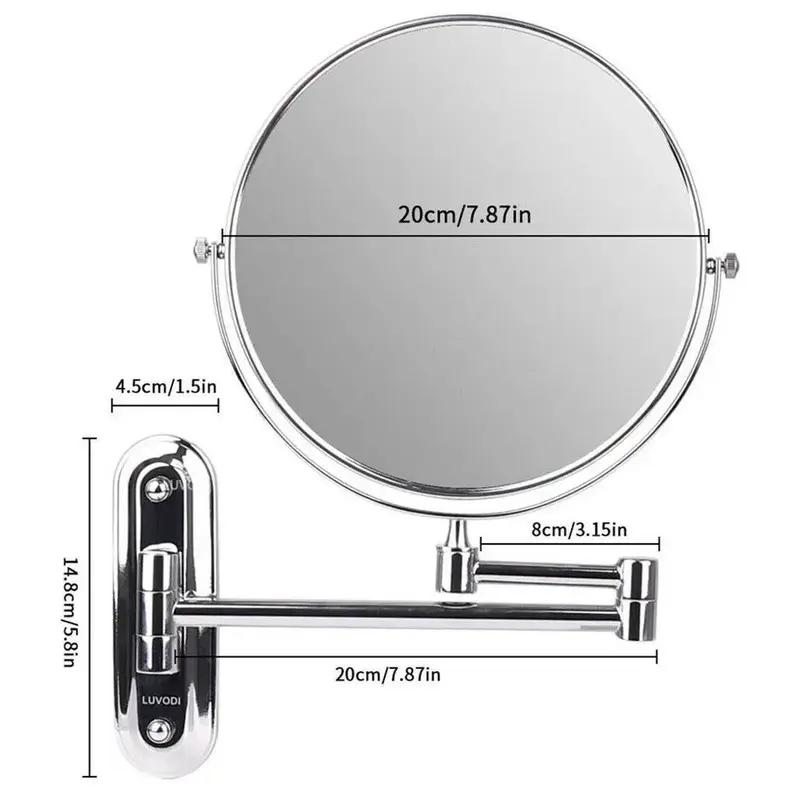 Double Sided Vanity Bathroom Mirror Shaving 6