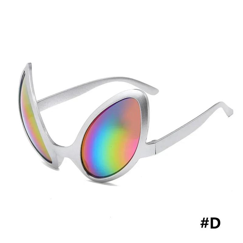 Alien Party Glasses Funny Sunglasses ET Sunglasses Holiday Dance Aliens Costume Alternative Shapes Rainbow Lenses Party Supplies 6