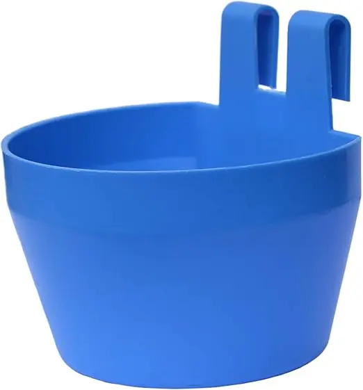 Poultry Cage Cups / Galley Cups / Aviary Cups, Pack of 12, Suitable For Both Food, Grit Or Water, Includes Integral Hook So The Cups Can Be Hung From The Cage Mesh, Made In The UK 1