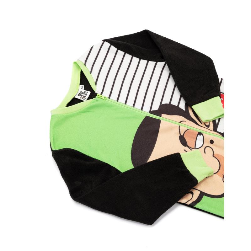 Vanilla Underground x Mr Bean Boys Green Mr Bean, Teddy Onesie 1