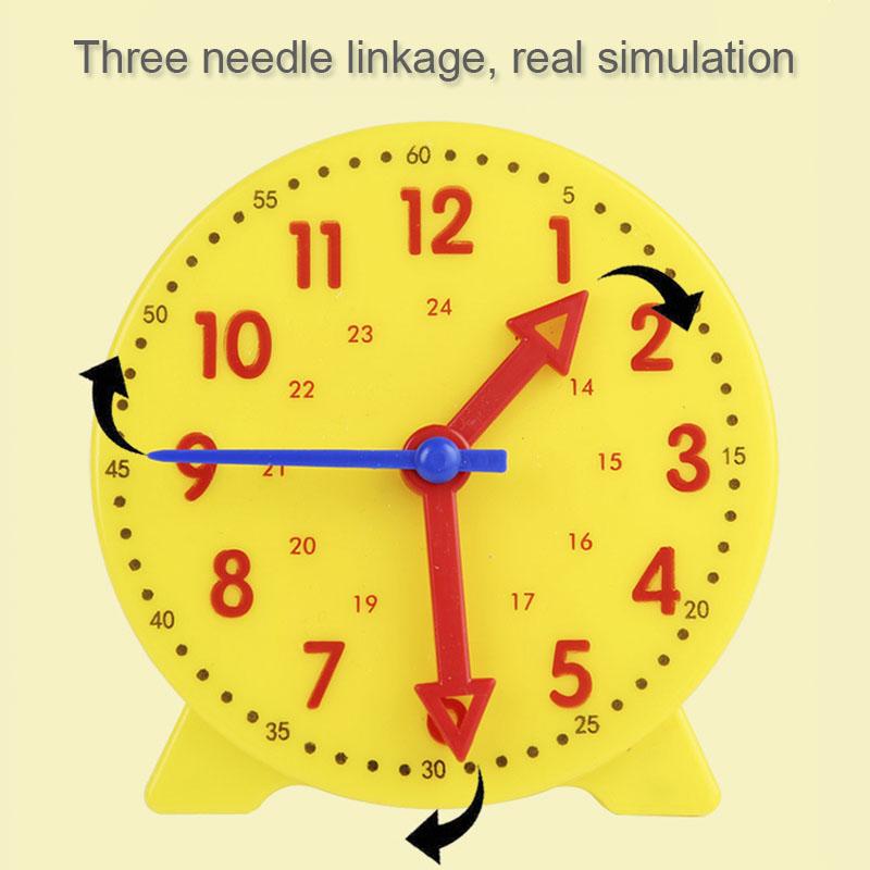 Children Montessori Clock Educational Toys Hour Minute Second Cognition Matching Puzzle Toys Kids Early Preschool Teaching Aids 2