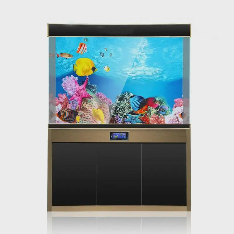 Aquarium Background Decoration Sticker Fish Tank Landscape Sticker Background for Aquarium Ocean Plant Aquascape Painting 5