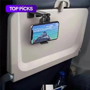 360 Degree Rotatable Selfie Phone Holder, 1 Count Universal Multi-angle Adjustable Phone Stand, Phone Accessories for Flying Traveling, Business Trip #TOP PICKS