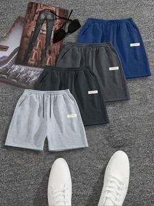 Men's Letter Print Boxer Brief, Casual Comfy Breathable Underwear for Daily Wear, Mens Underwear for Summer