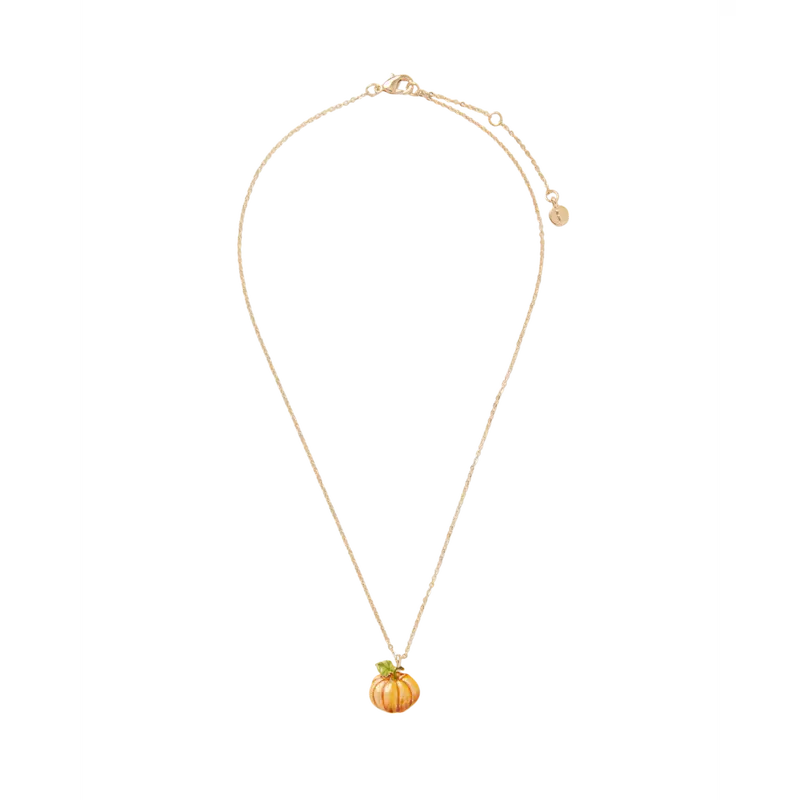 Enamel Pumpkin Short Necklace 3