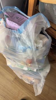 Product Review of Bitterplum 100pcs White Mid-Size Drawstring Strong Pedal Bin Liners from B**k 0
