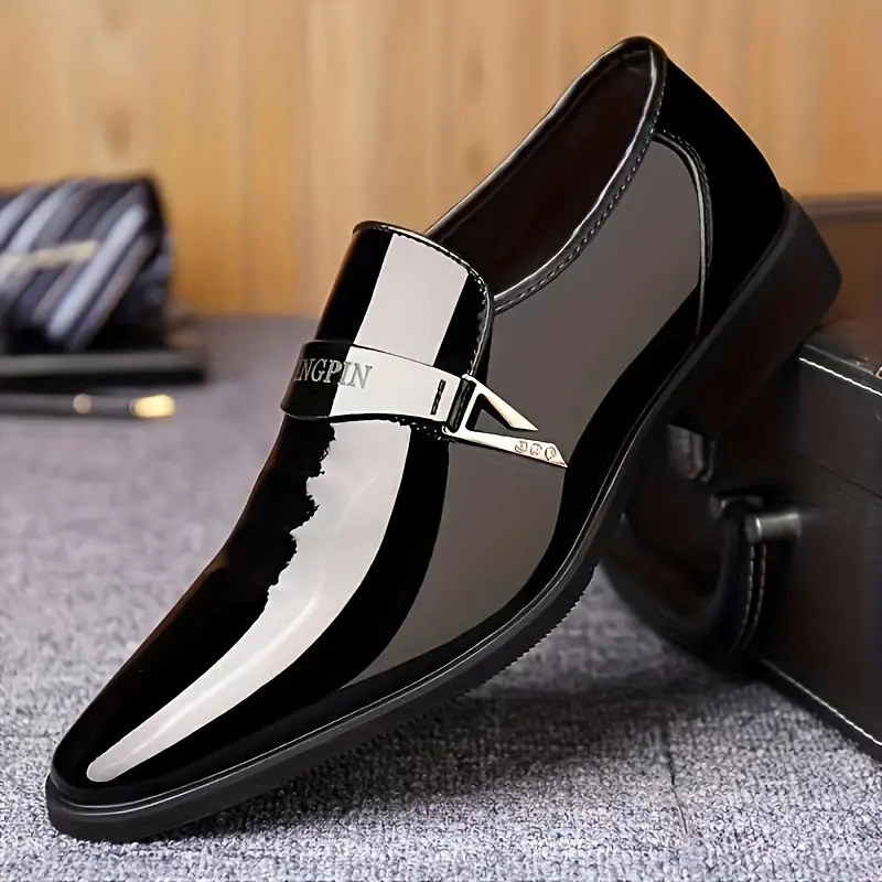 Men'S Non-Slip Uniform Dress Shoes Footwear Boy