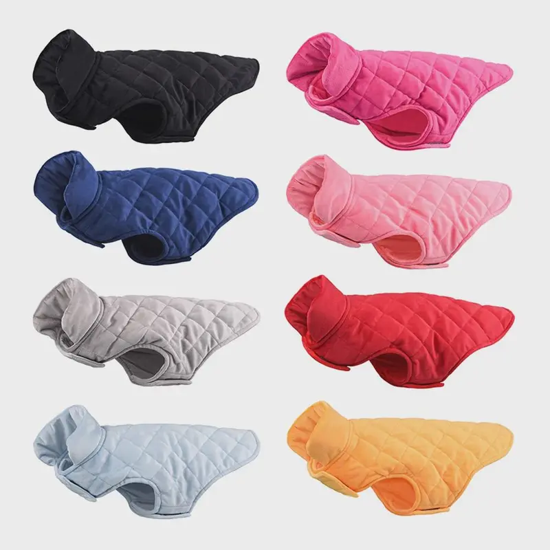 Waterproof Dog Jacket for Small & Large Dogs - Warm Winter Vest in Solid Pattern 2
