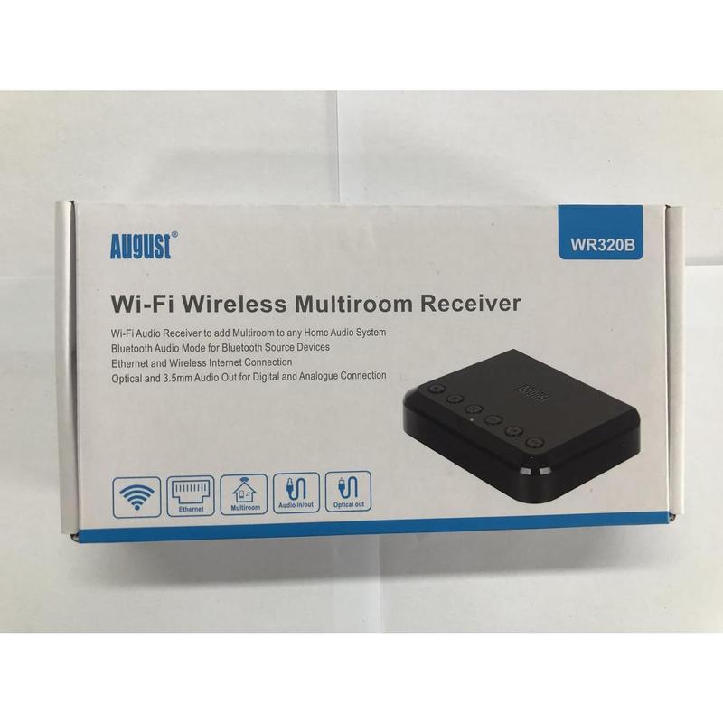 WiFi Audio Receiver -August WR320 - Multiroom Adaptor for Speaker Systems - Convert Wired Speakers into Wireless - WiFi, Aux, Ethernet and Airplay Compatibility 8