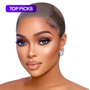 Lace Grip Wig Cap for Women, Transparent Lace Wig Caps, Non Slip Wig Gripper for Keeping Wigs in Place, Adjustable Wig Cap with Grip Headband