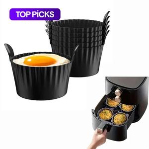 Silicone Egg Cup for Air Fryer, 6 Counts/set Non-stick Egg Baking Cup, Egg Cooking Mold, Kitchen Baking Utensils, Home Supplies