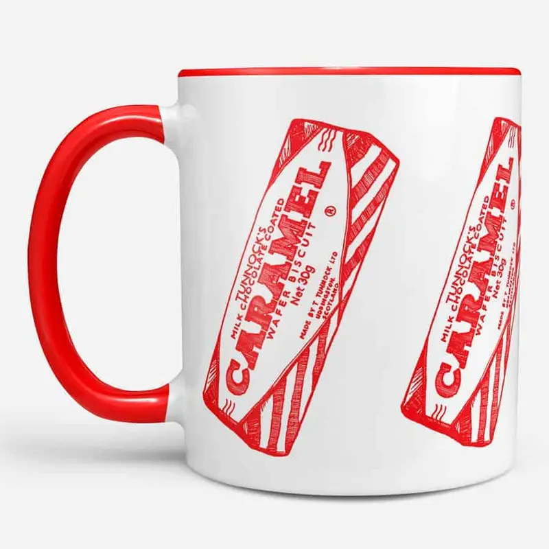 Caramel Wafer Repeat Chunky Mug 2