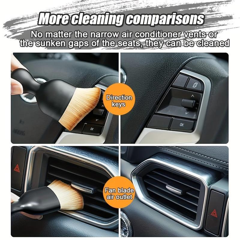 Product Introduction of 1pc Car Interior Cleaning Brush, Compact Soft Bristle Brush, Car Seat Center Console Gap Interior Dust Removal Artifact, Car Interior Air Conditioner Air Outlet Cleaning Brush, Car Accessories, Men Gift 0
