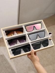 Unisex Street Trendy Frames Sunglasses, Trendy Casual Flat Top Sunglasses for Everyday Use, Fashion Styling Accessories for Outdoor Activities, Trendy Square Sunglasses