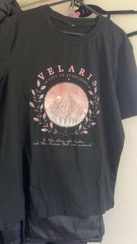 Product Review of Women's Mountain & Letter Print Round Neck Tee, Trendy Casual Crew Neck Short Sleeve T-shirt for Daily Wear, Ladies Summer Outfit from l**7 0