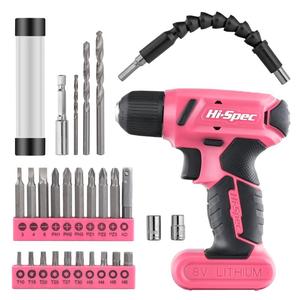 8V Lithium-Ion Screwdriver Tool Set, USB Charging Electric Screwdriver with Accessories, Power Tool for Women DIY