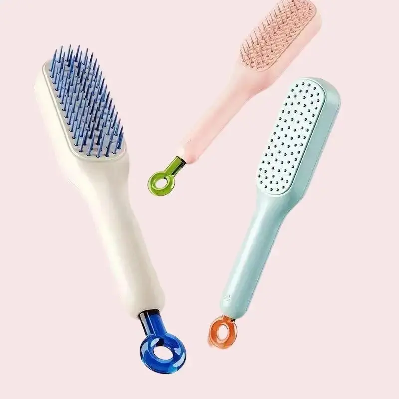 Comb retractable magic comb special household scalp cleaning massage comb small clean anti-static portable fluffy