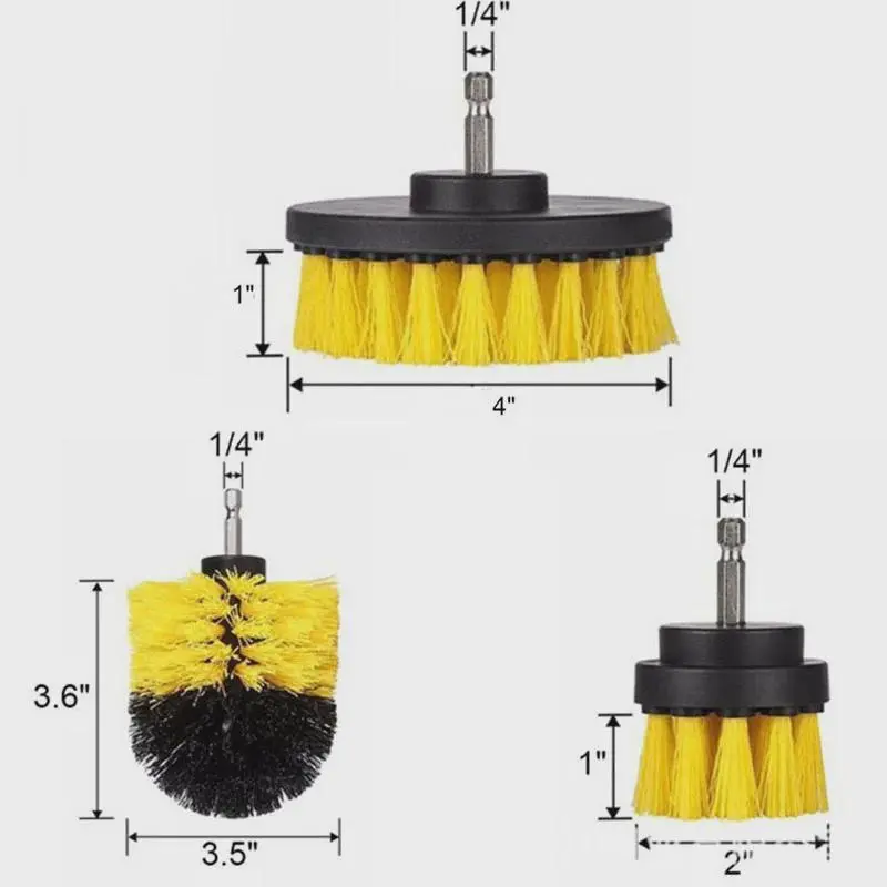 Electric Drill Brush Kit – Cleaning Brush Set for Car, Tile, Bathroom & Kitchen 6