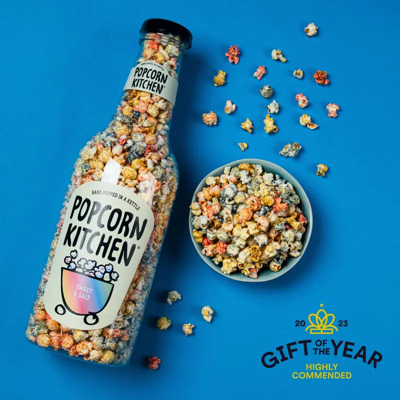 Sweet & Salt Rainbow Popcorn Giant Money Bottle, 550g 1