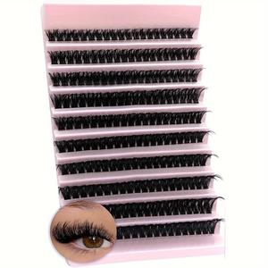 Mixed Length Individual False Eyelash, 1 Set Natural Eyelash Extension, Self Grafting False Eyelash, Spring Makeup Supplies, Cosmetic Products, Individual Lashes
