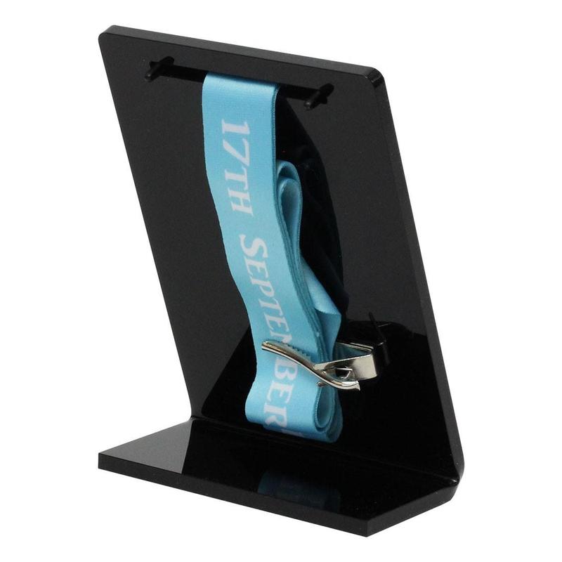 Black Acrylic Desktop Medal Display - Choice of Sizes 5