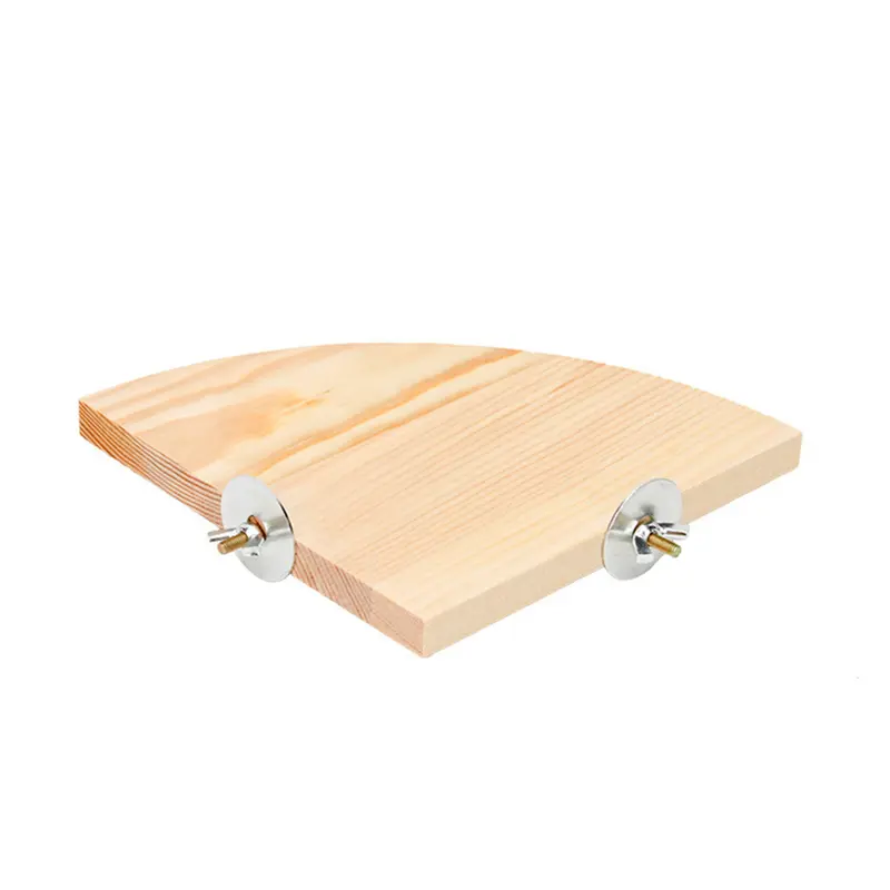 Parrot Bird Wood Perch Stand Platform Rectangle Fan-shaped Shelf Stand Board For Budgie Parakeet Cockatiel Hamster Gerbil Rat 5