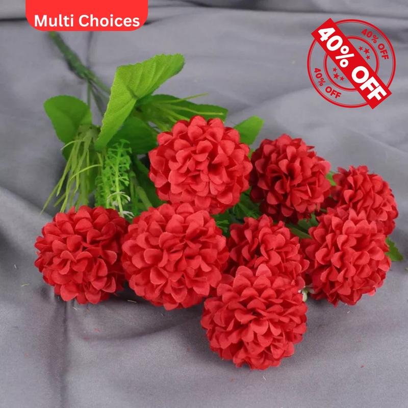 Product Introduction of 1 Bunch Wedding Artificial Silk Hydrangea Posy Flower Bouquet Home Party Decor Decorative Fruit 9