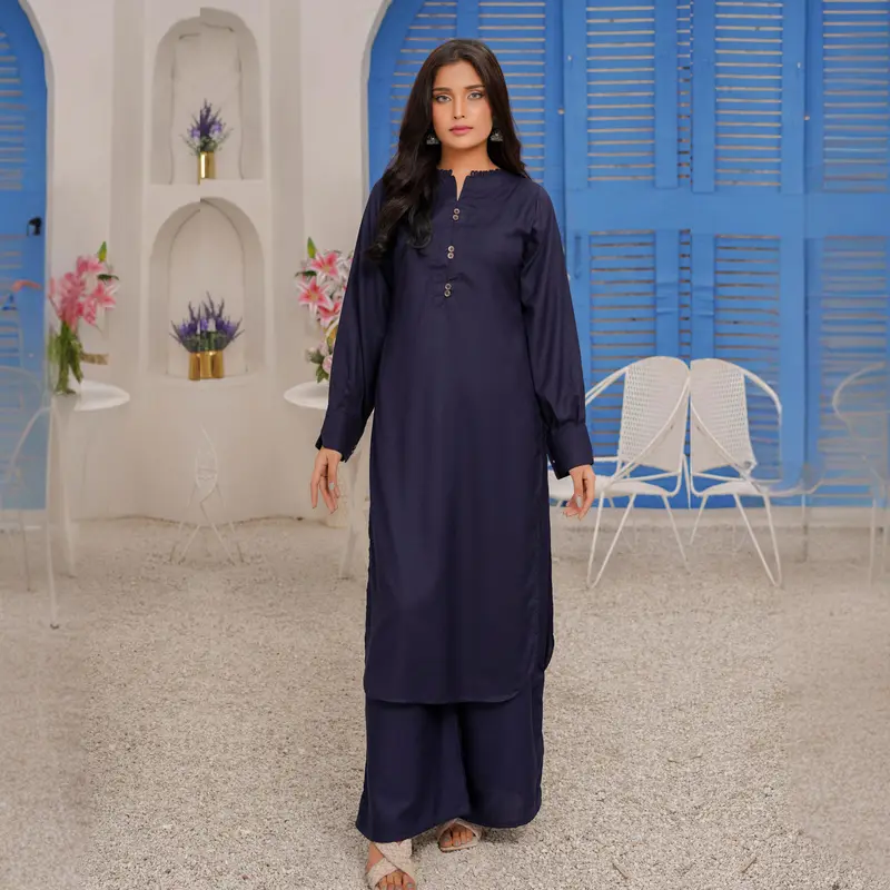 2 Piece Dhanak Pakistani Winter Co-Ords Set Ready to Wear Collection by Simrans | UMSIM6 3